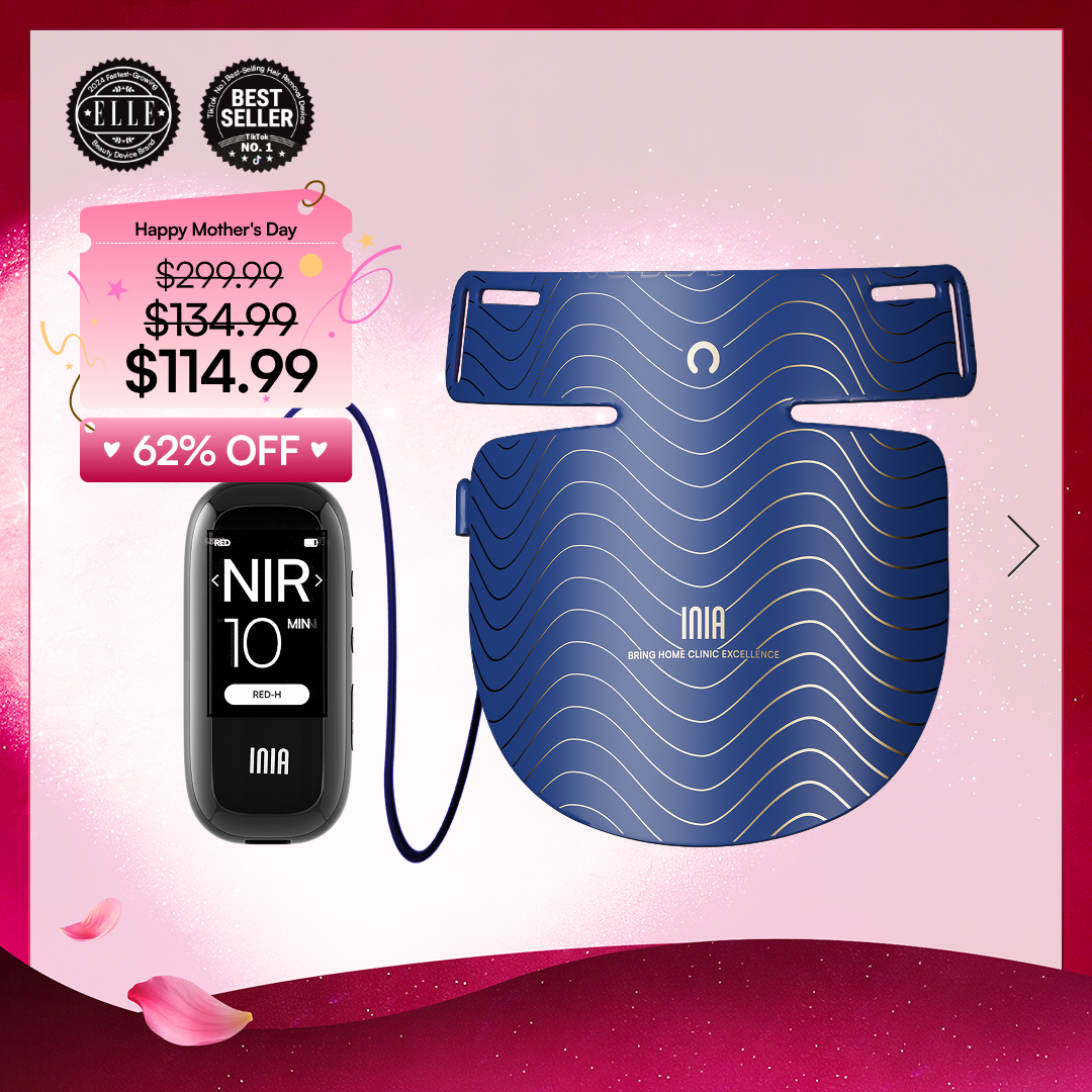 INIA GLOW Neck & Chest Red Light Therapy