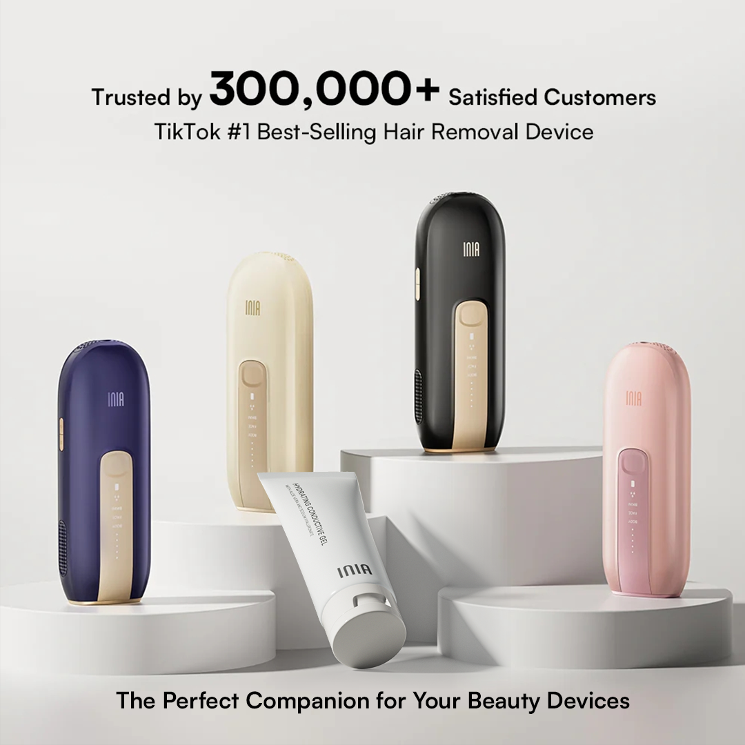 INIA IPL hair removal devices, multiple colors, TikTok best-selling, effective hair removal solution