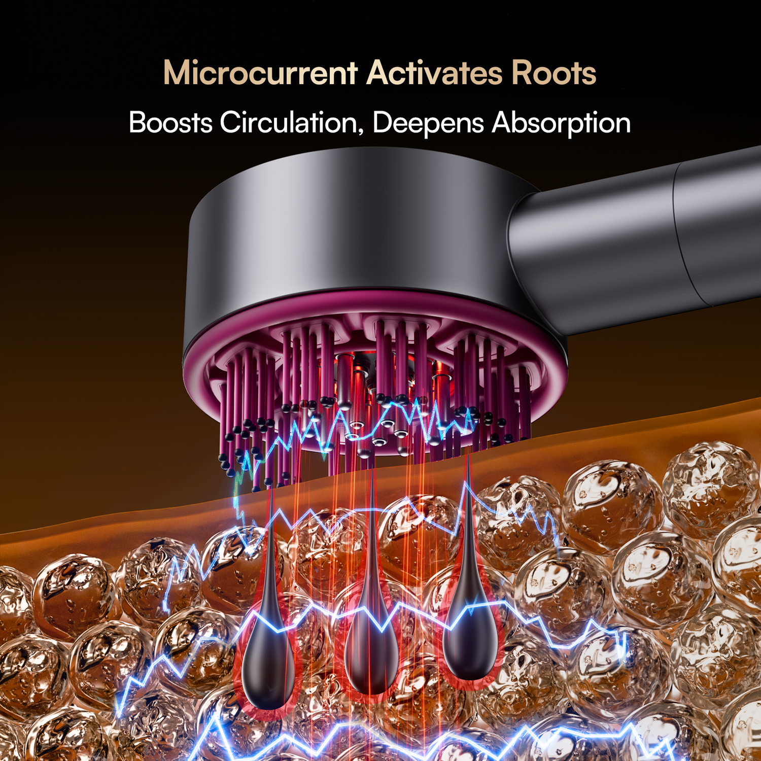 INIA VIBRA device: Microcurrent hair treatment for improved scalp circulation and health
