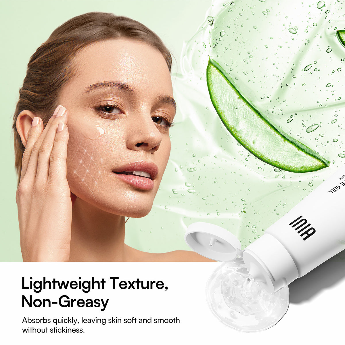 INIA Conductive Gel, Lightweight, Hydrating, Aloe Vera for microcurrent skincare