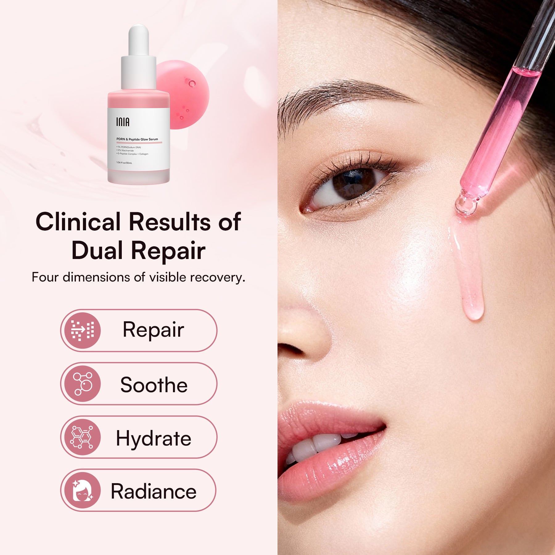 INIA PDRN + Peptide Repair Serum