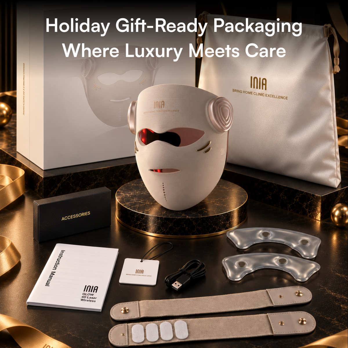 INIA GLOW 4D 1064nm LaserFusion™ Wireless Laser Mask