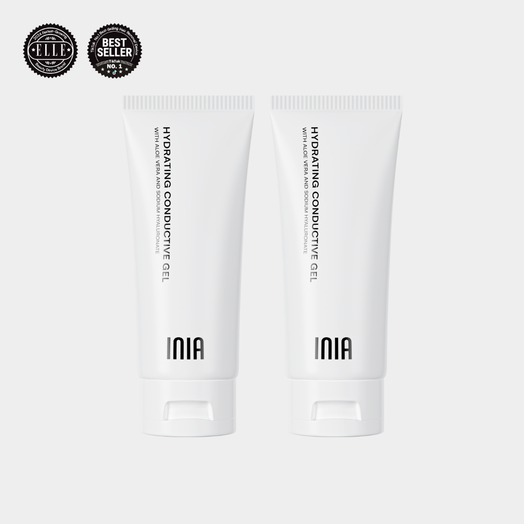 INIA Conductive Gel: Aloe Vera & Sodium Hyaluronate, Best Seller for microcurrent skincare