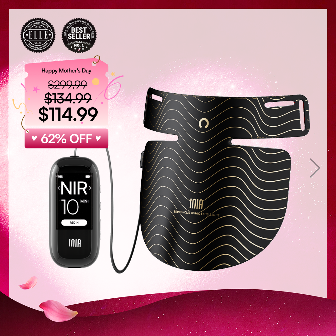INIA GLOW Neck & Chest Red Light Therapy