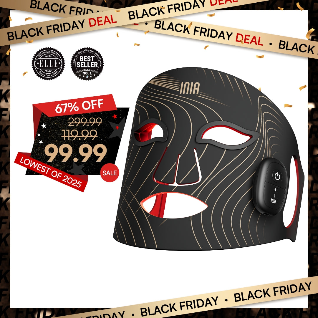 INIA GLOW Wireless Red Light Therapy Mask