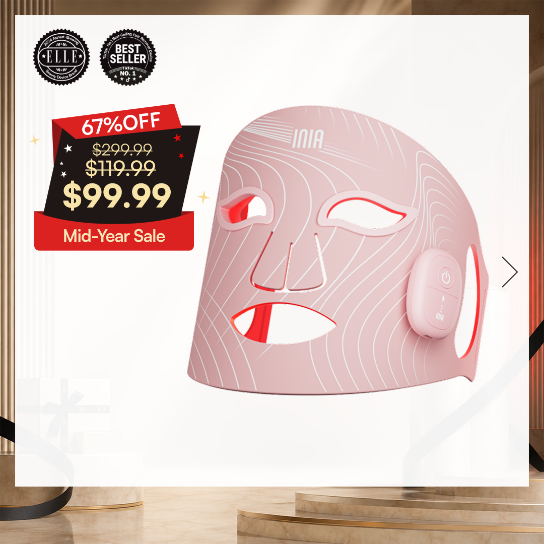 INIA GLOW Wireless Red Light Therapy Mask