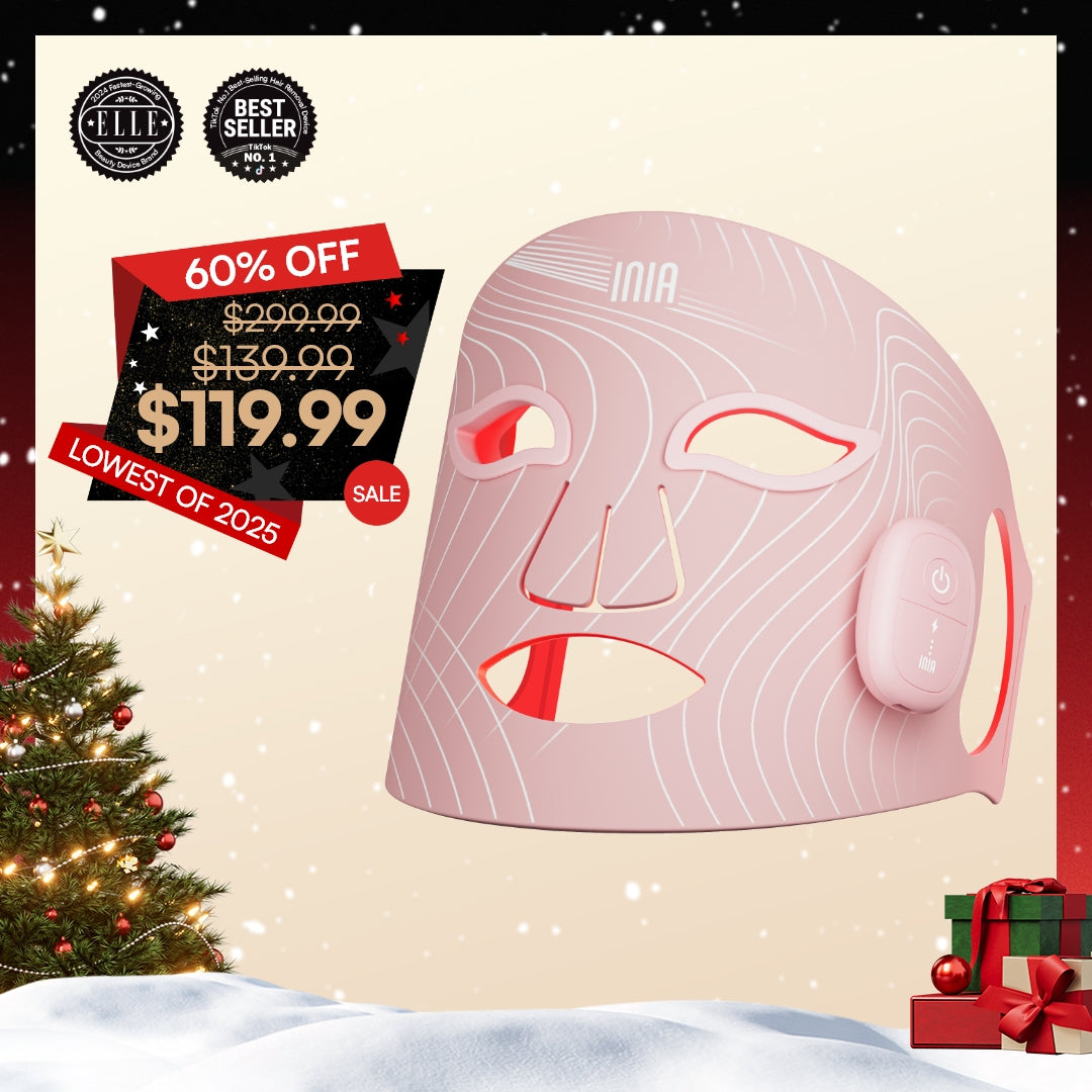 INIA GLOW Wireless Red Light Therapy Mask