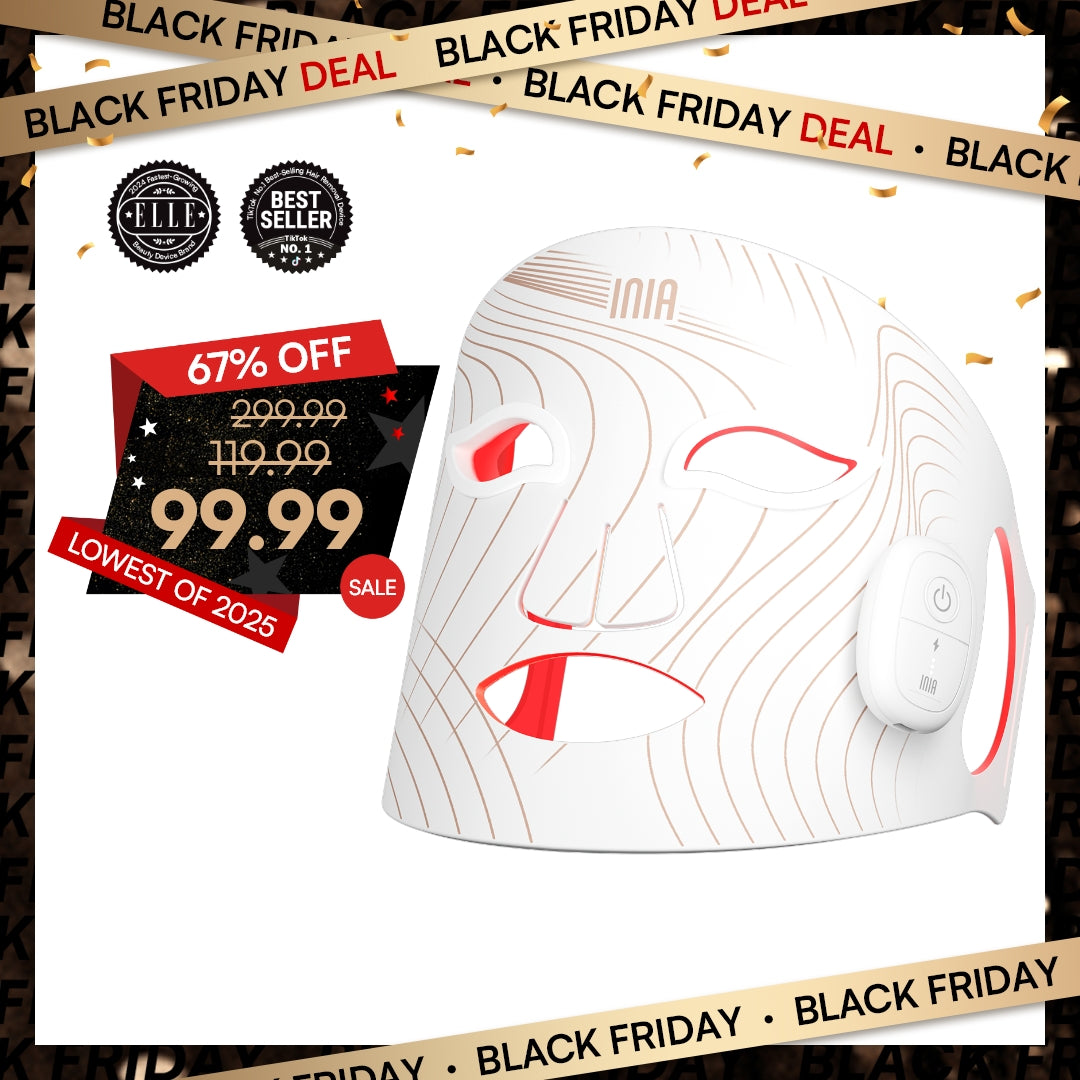 INIA GLOW Wireless Red Light Therapy Mask