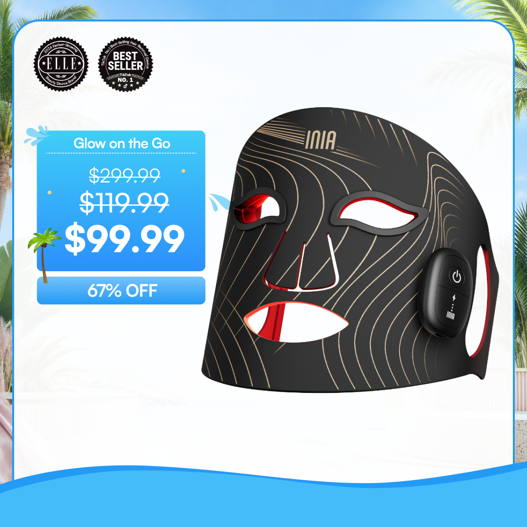 INIA GLOW Wireless Red Light Therapy Mask