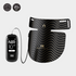 INIA GLOW neck and chest red light therapy device, black mask, gold design, best seller award.