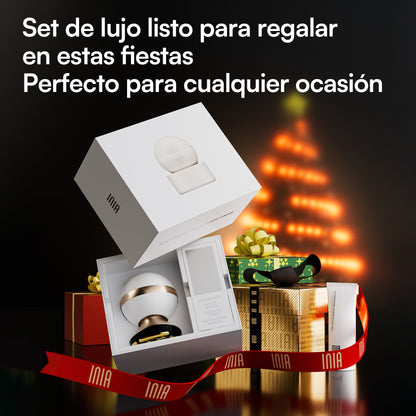 INIA SPHERA Dispositivo de rejuvenecimiento con RF, EMS y LED de grado clínico para uso en casa