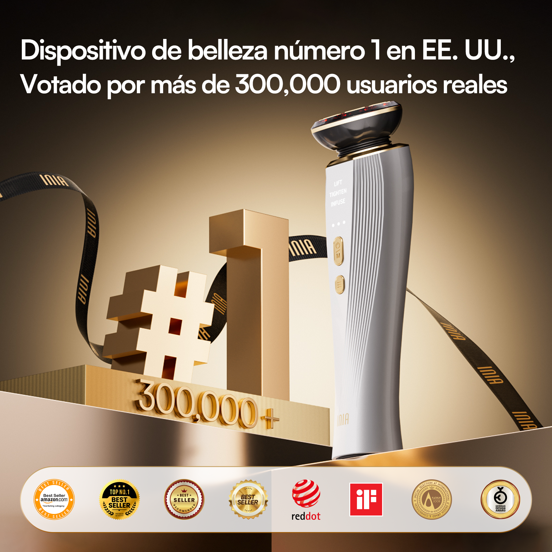 INIA FLARE Dispositivo Facial de Microcorriente