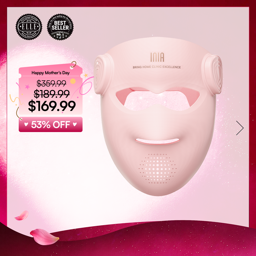 INIA GLOW 4D 940nm Dual NIR Wireless LED Mask FDA-Cleared
