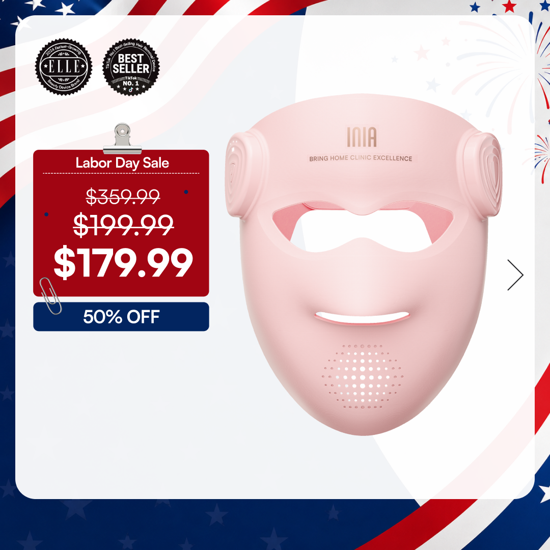 INIA GLOW 4D 940nm Dual NIR Wireless LED Mask FDA-Cleared