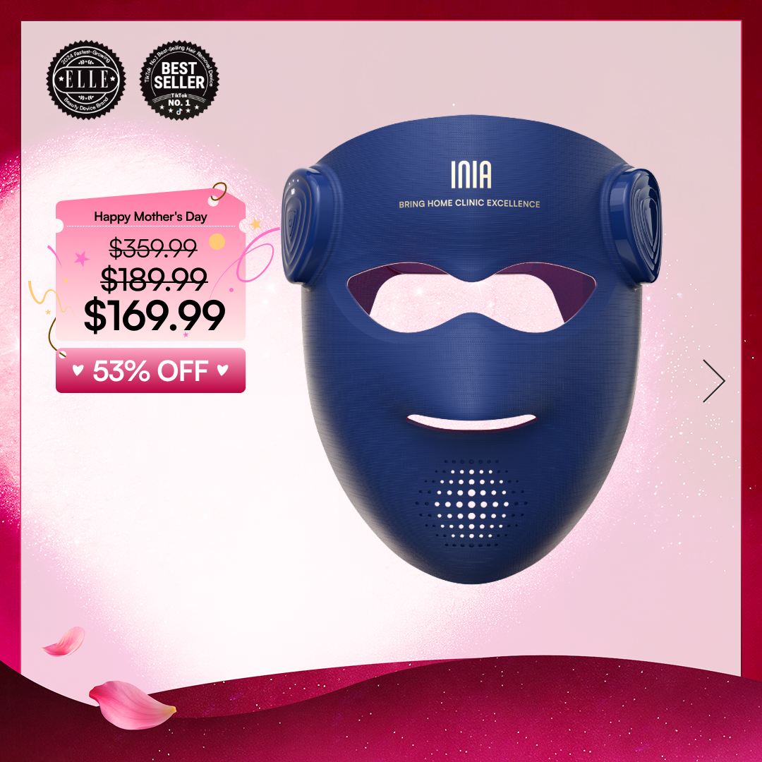 INIA GLOW 4D 940nm Dual NIR Wireless LED Mask FDA-Cleared