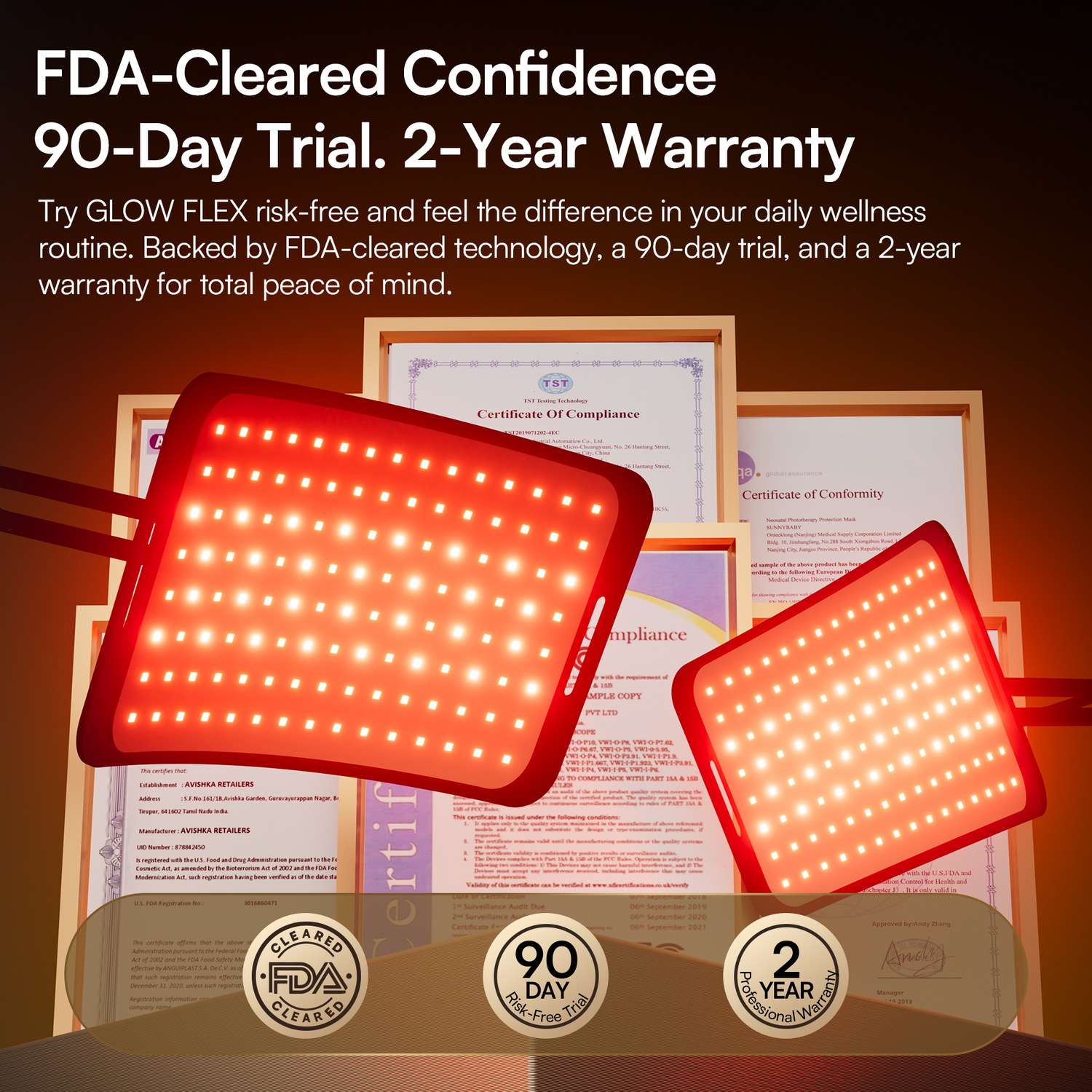 INIA GLOW FLEX Deep-NIR Red Light Panel