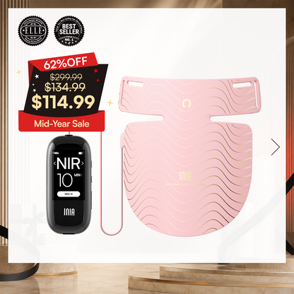 INIA GLOW Neck &amp; Chest Red Light Therapy