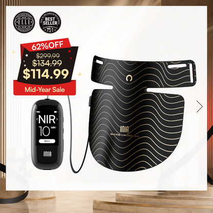 INIA GLOW Neck &amp; Chest Red Light Therapy