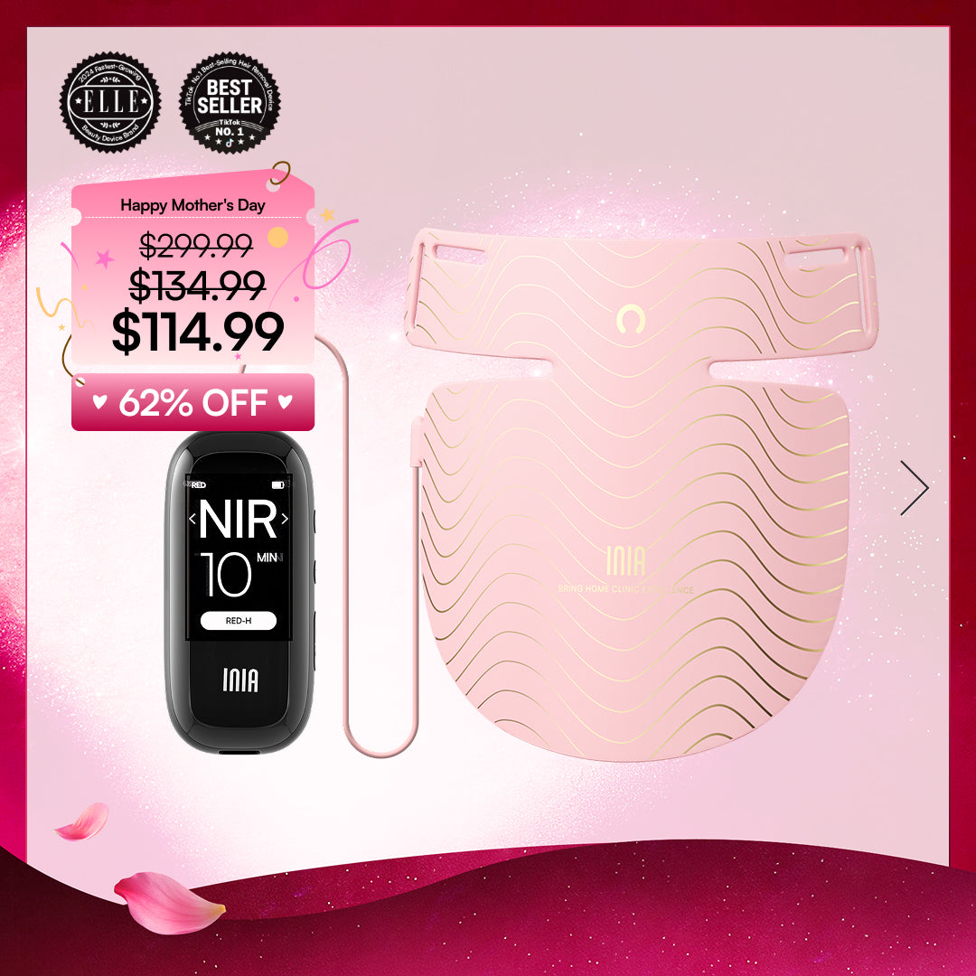 INIA GLOW Neck & Chest Red Light Therapy