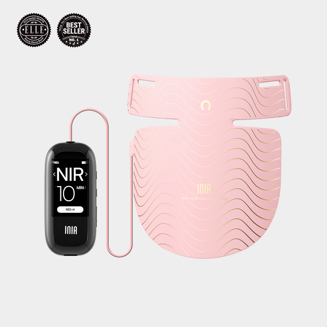 INIA Red Light Therapy Mask for Neck &amp; Décolleté
