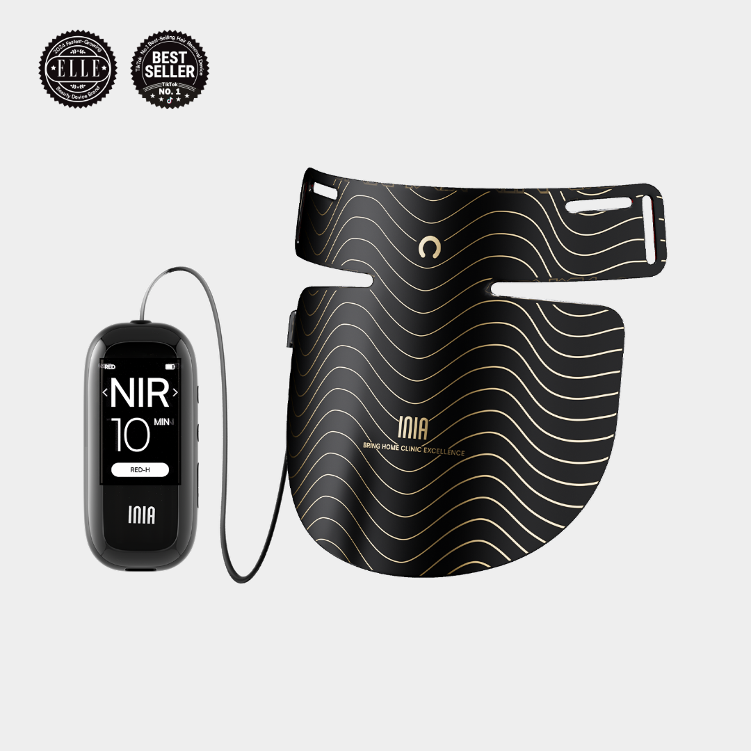 INIA Red Light Therapy Mask for Neck &amp; Décolleté