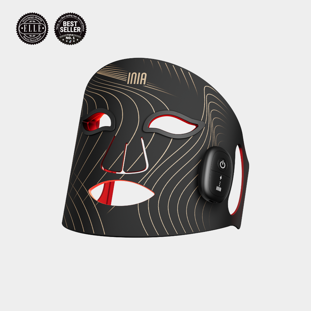 Máscara de terapia de luz roja inalámbrica INIA GLOW