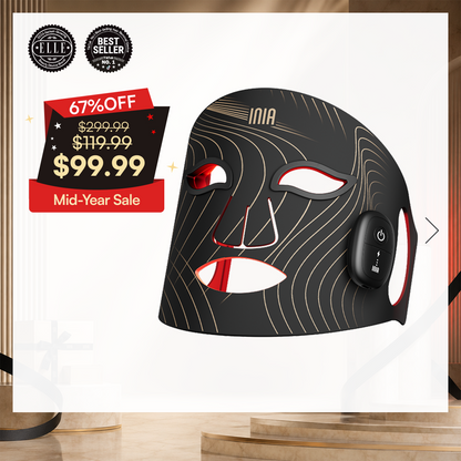 INIA GLOW Wireless Red Light Therapy Mask