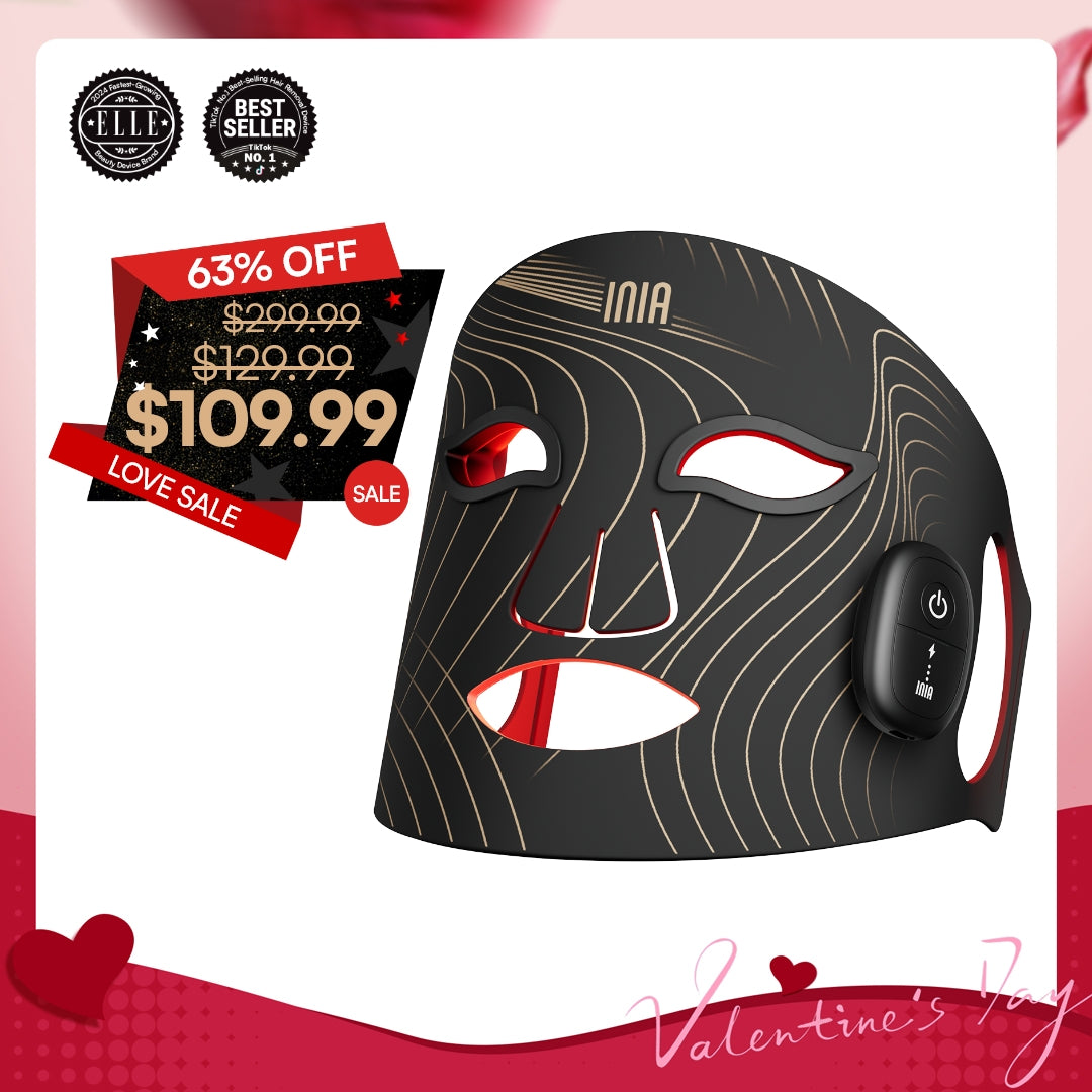 INIA GLOW Wireless Red Light Therapy Mask