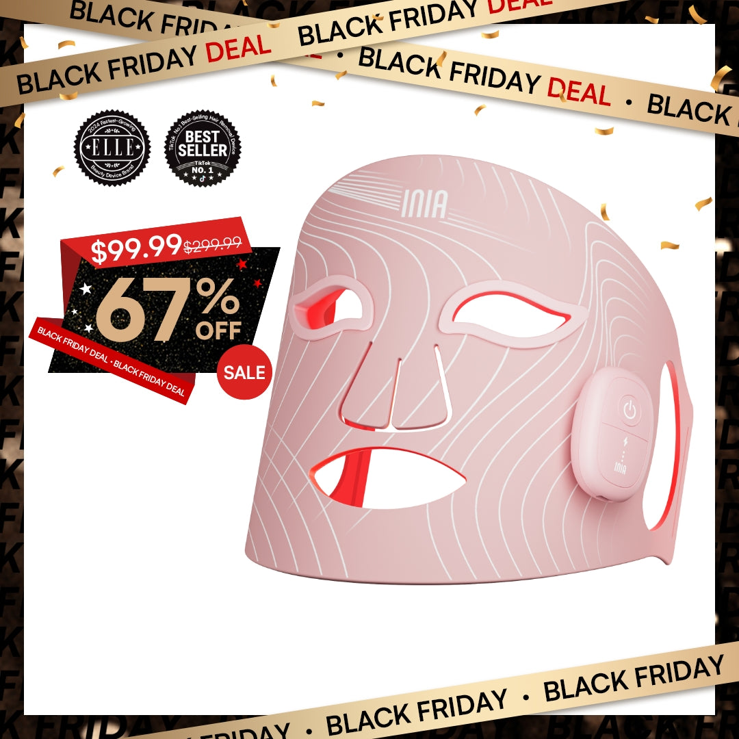 INIA GLOW Wireless Red Light Therapy Mask