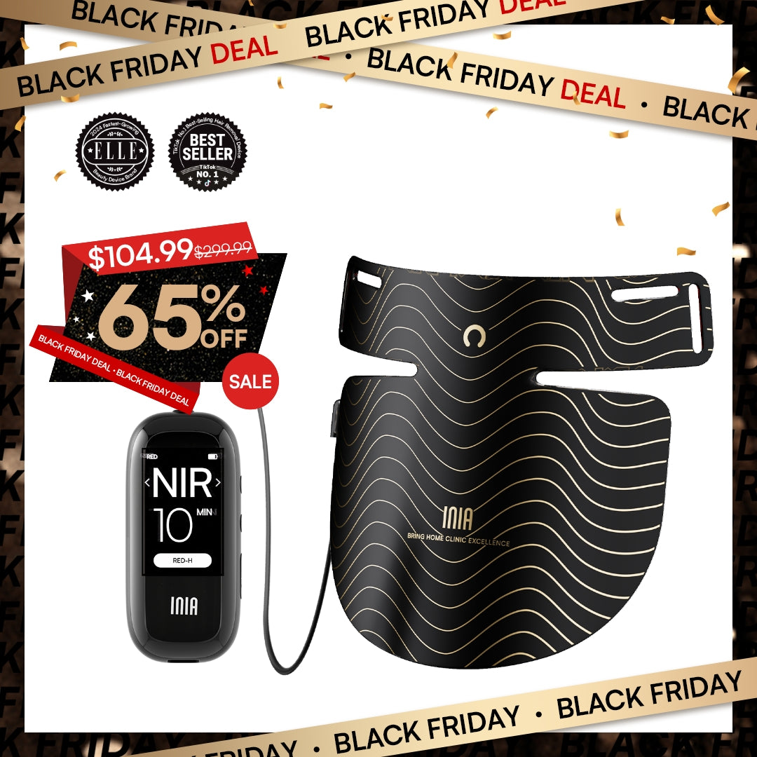 INIA GLOW Neck &amp; Chest Red Light Therapy
