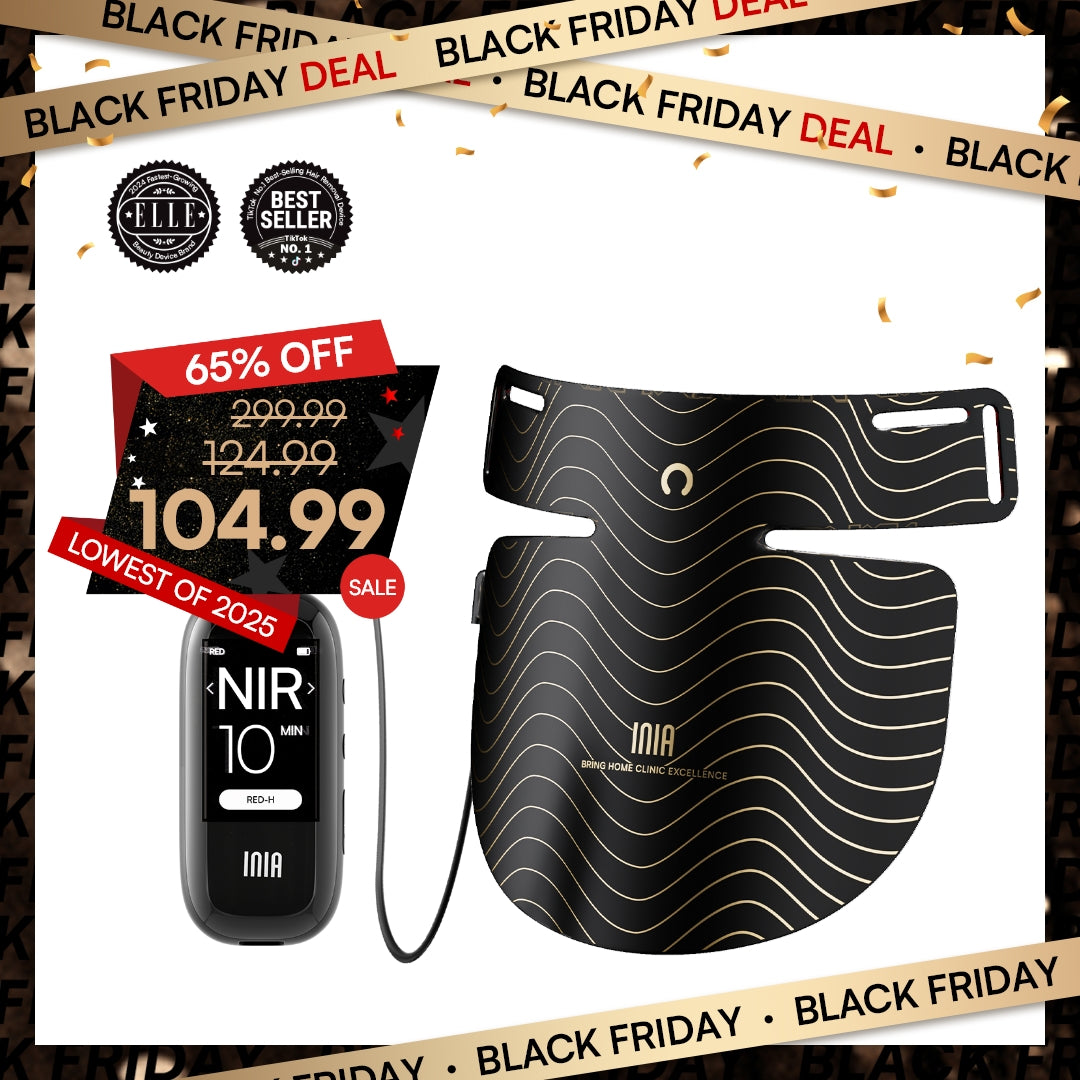 INIA GLOW Neck &amp; Chest Red Light Therapy