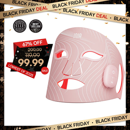 INIA GLOW Wireless Red Light Therapy Mask