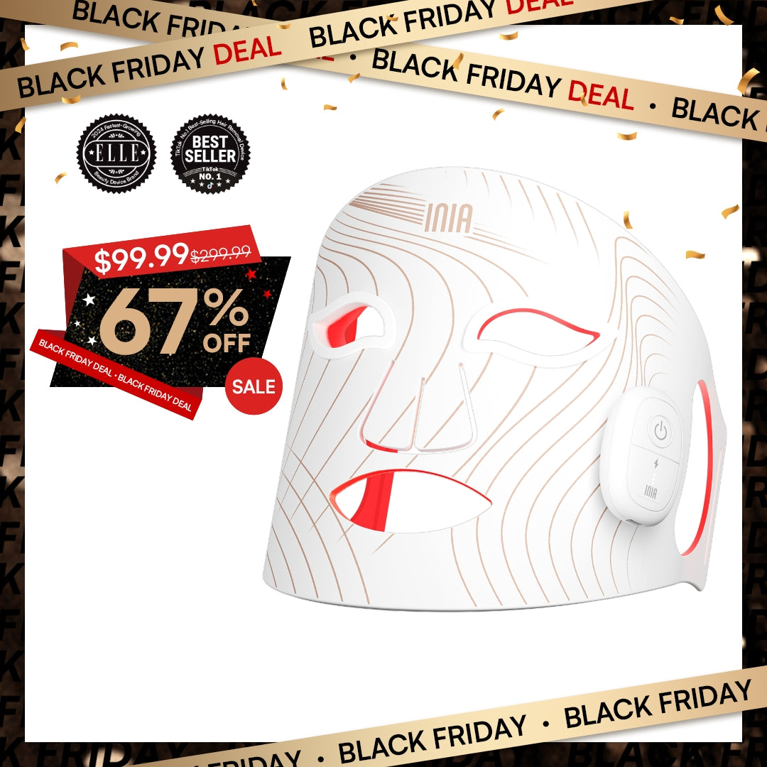 INIA GLOW Wireless Red Light Therapy Mask