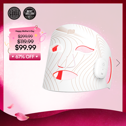INIA GLOW Wireless Red Light Therapy Mask