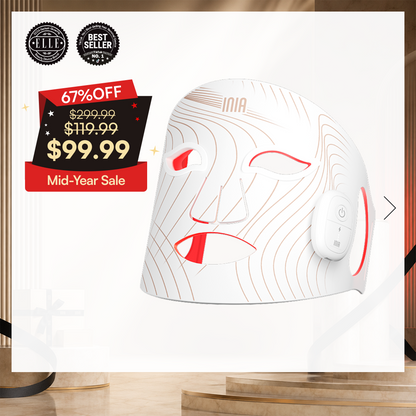 INIA GLOW Wireless Red Light Therapy Mask
