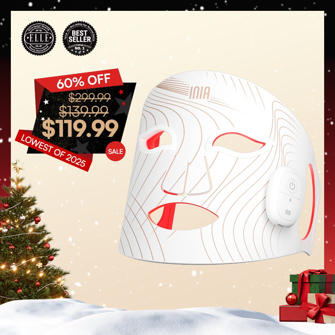 INIA GLOW Wireless Red Light Therapy Mask