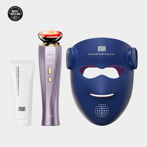 Crystal Violet / INIA Complete Contour & GLOW 4D Face (Sculpt & Glow — Define Your Contours + Boost Your Glow) / Blue