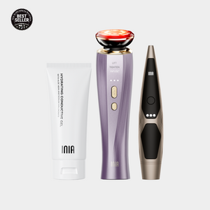 Crystal Violet / INIA Complete Contour & Eye Kit (Lift & Bright — Lift Facial Contours + Refresh Tired-Looking Eyes) / Blue