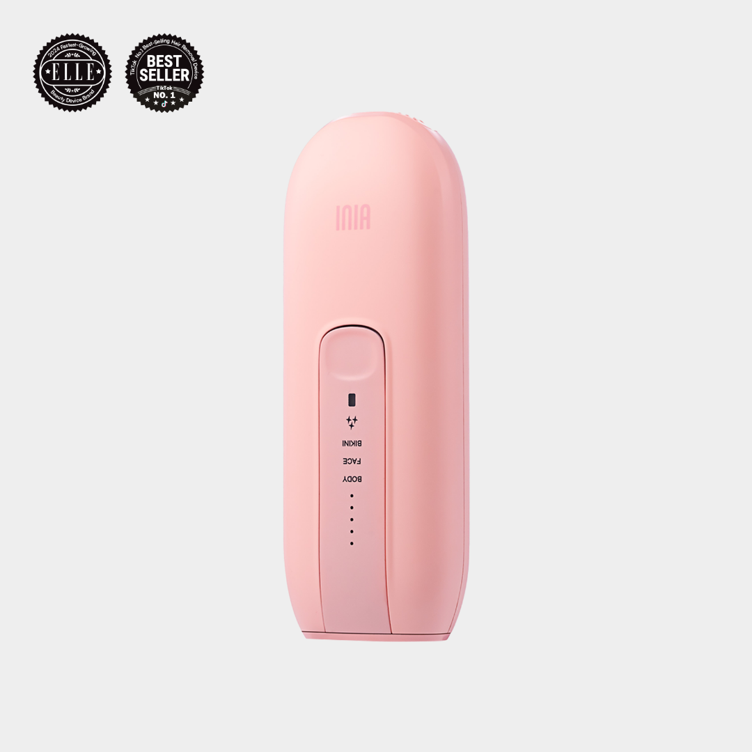 INIA FOND IPL Laser Hair Removal Device - Pink, Best-Selling for Bikini, Body and Face. FDA-Cleared