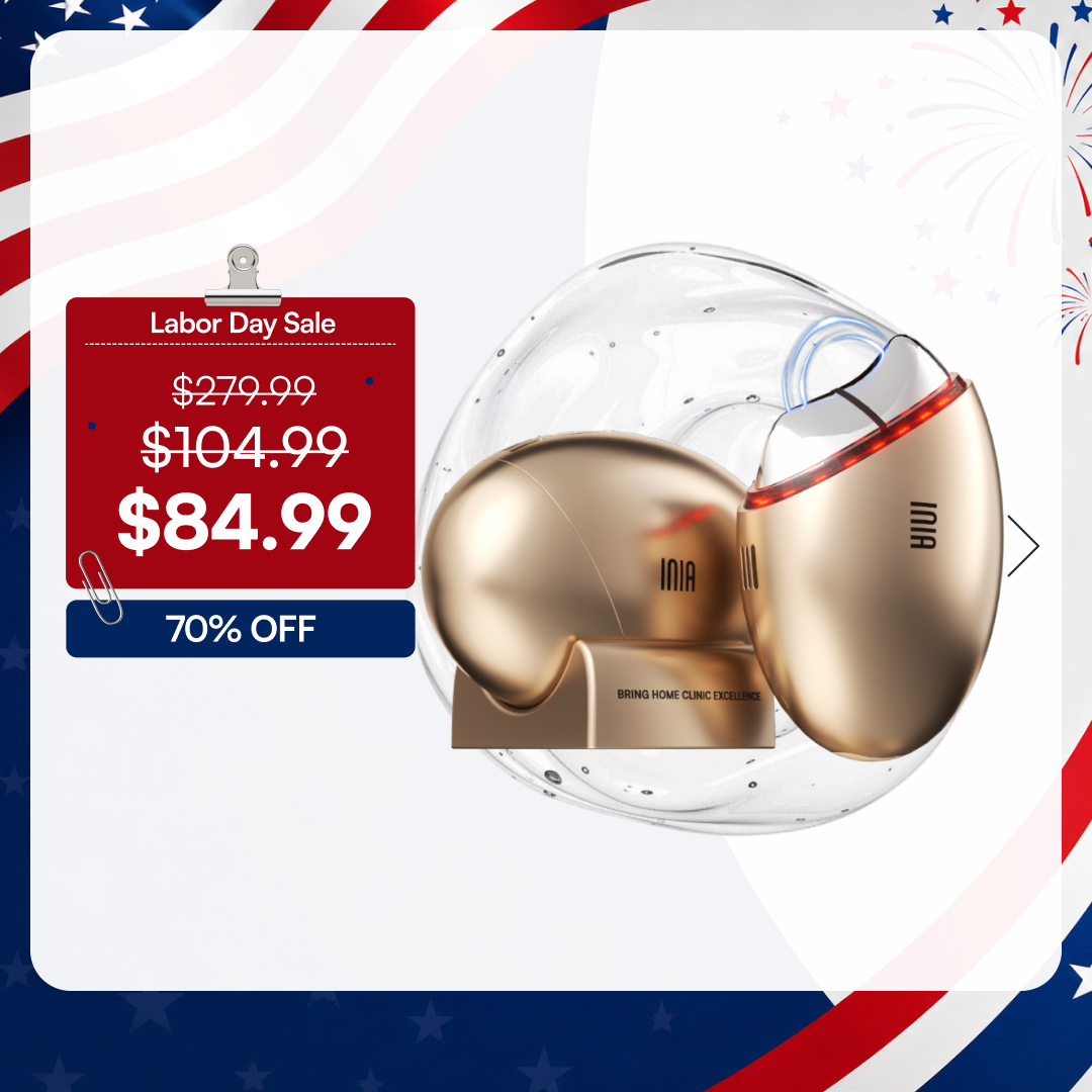 INIA GLACE Microcurrent Lymphatic Drainage Beauty Device