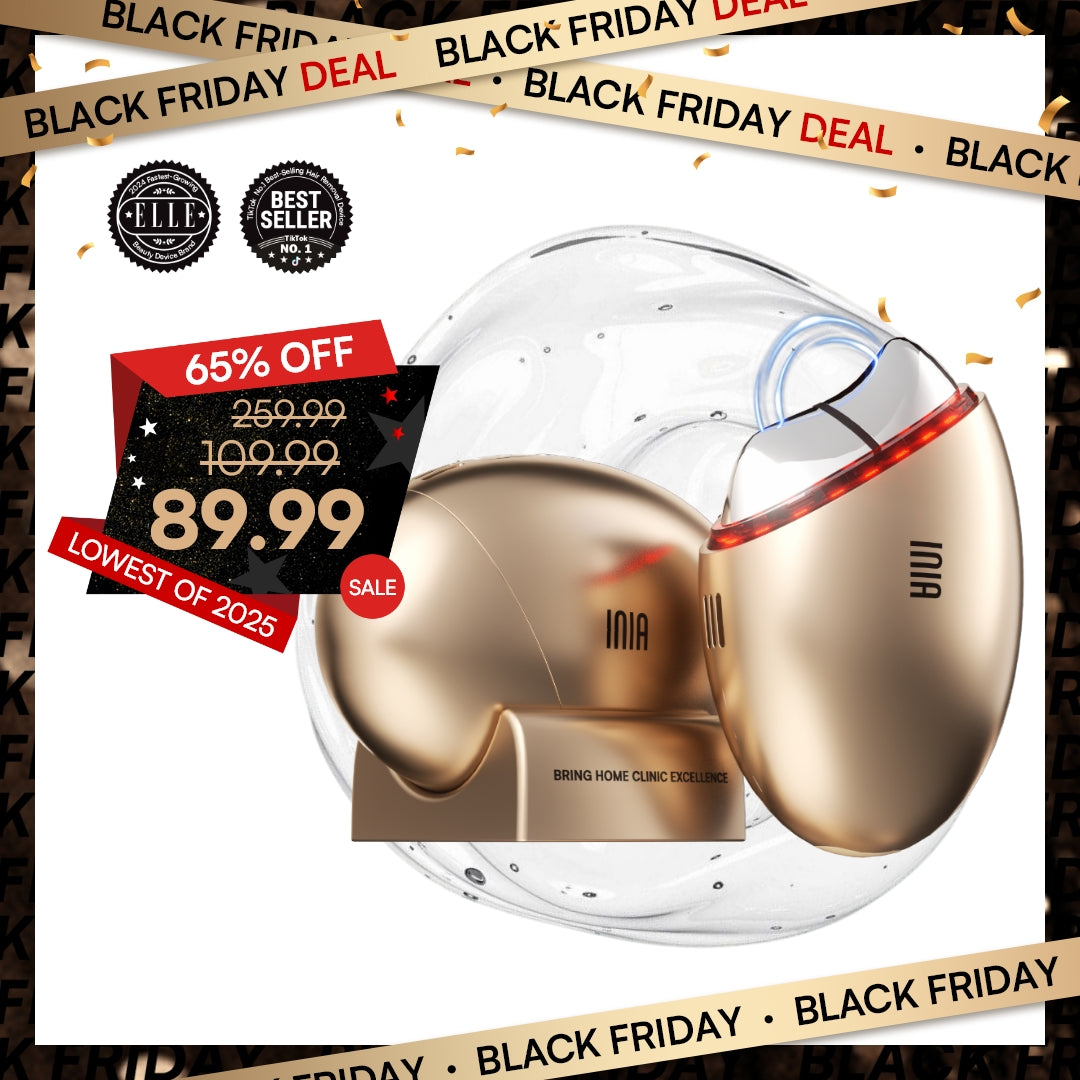 INIA GLACE Dispositivo Facial 7 en 1 de Microcorriente Gua Sha