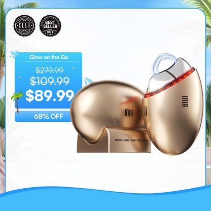 INIA GLACE Microcurrent Lymphatic Drainage Beauty Device