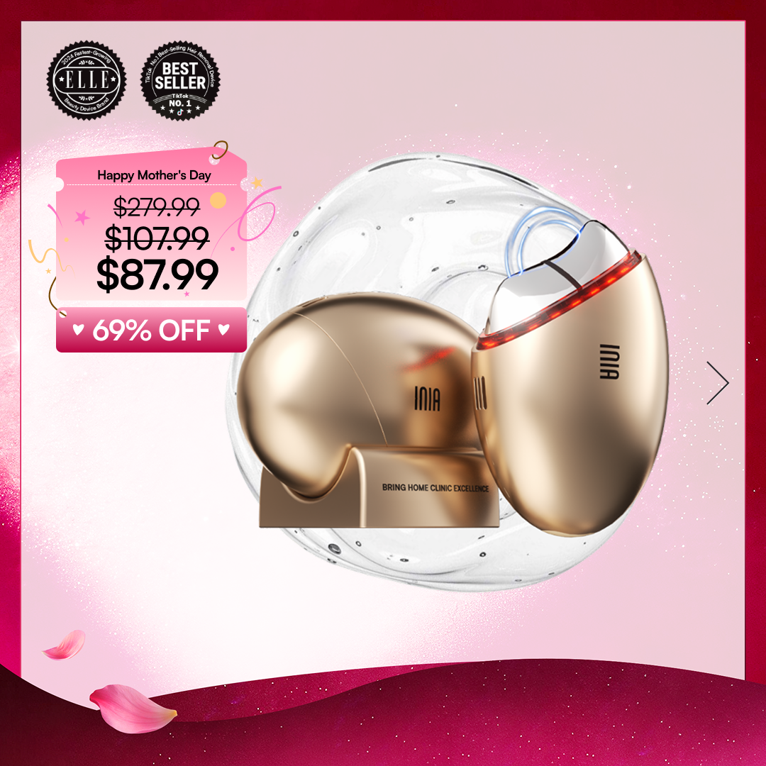 INIA GLACE Microcurrent Lymphatic Drainage Beauty Device
