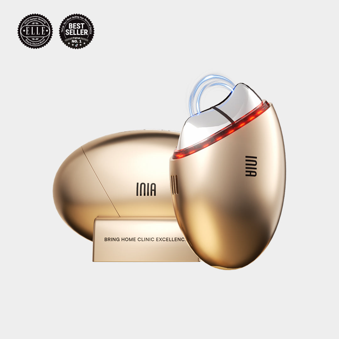 INIA GLACE Microcurrent Lymphatic Drainage Beauty Device
