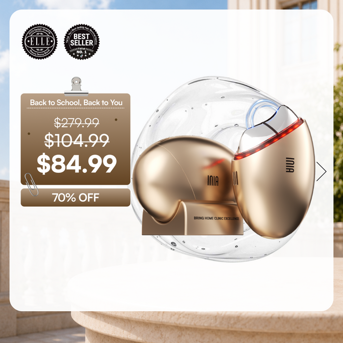 INIA GLACE Microcurrent Lymphatic Drainage Beauty Device