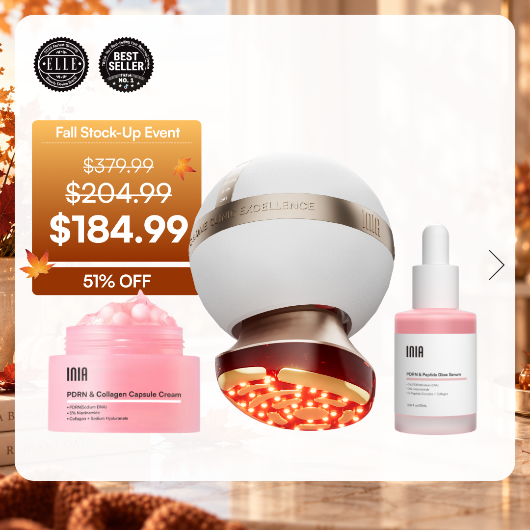 INIA SPHERA At-Home Clinical-Grade RF, EMS &amp; LED Rejuvenation Device