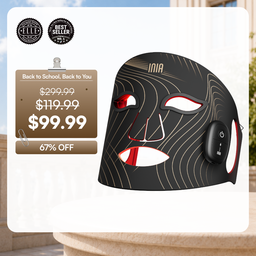INIA GLOW Wireless Red Light Therapy Mask
